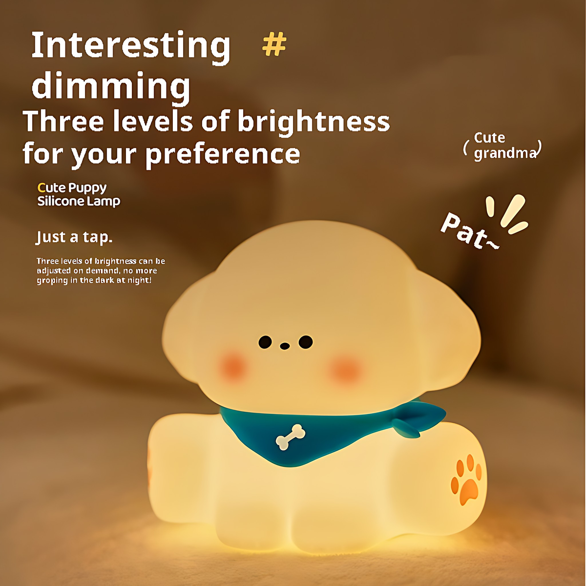 Bandana Puppy Night Light