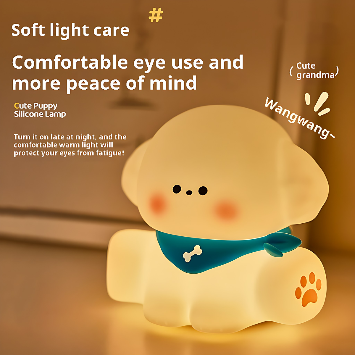 Bandana Puppy Night Light