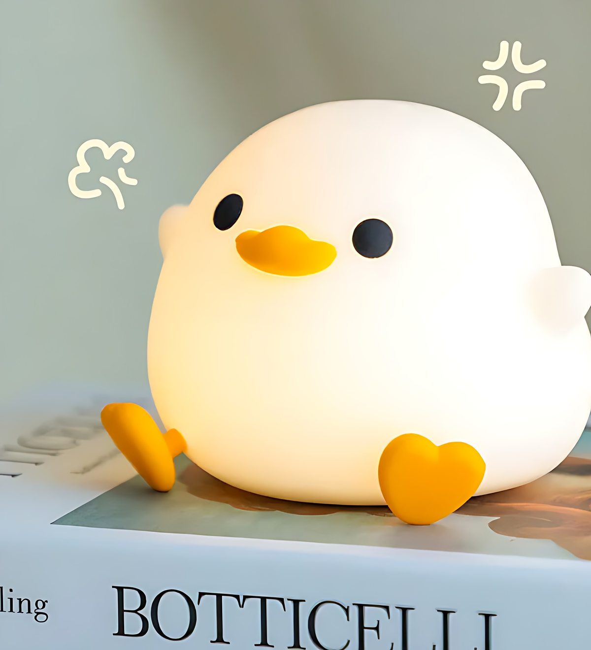 Squishy Duck Night Light with Alarm