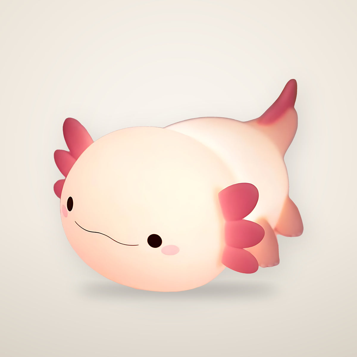 Squishy axolotl night light